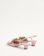 BOWOW SLINGBACK PUMPS IN MOIRÈ FABRIC 45MM - Image 4